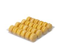 Lemon Macaron Tray by Mademoiselle Macaron - Tray of 24 Lemon Macarons