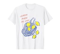 Lemon Made My Day Cute Fruit Yellow Lemons in Tote Bag Art T-Shirt