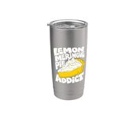 Lemon Meringue Pie Minimalist Badge Patch Stainless Steel Insulated Tumbler