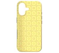 Lemon Mustard Pale Yellow Diagonal Octagon Pattern Case for iPhone 17