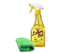 Lemon Oil Furniture Polish by Howard 16oz / 473ml and Professional Microfibre Cloth