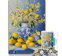 Lemon Oil Painting 1000 Piece Jigsaw Puzzles for Teenagers,for Educational Game Challenge Toy Unique Home Decor And Gifts (75x50cm)