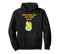 Lemon On A Pear Funny 80s Rock Song Parody Kawaii Fruit Pun Pullover Hoodie