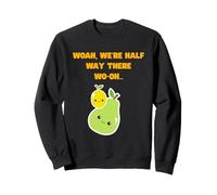 Lemon On A Pear Funny 80s Rock Song Parody Kawaii Fruit Pun Sweatshirt