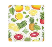 Lemon Orange Camera Wrap Cloth, Squares Magic Self-Adhesive Cloth for Lens Camera Anti-Scratch Lens Protector Makeup Wrap Cloth Bag 17.7" x 17.7"