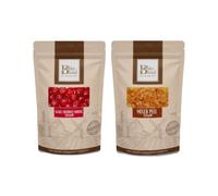 Lemon & Orange Cut Mixed Peel 500g and Glace Cherries 500g by Bake Blend - Candied Fruit Resealable Pouches for Traditional Fruitcake, Mince Pies and Scones