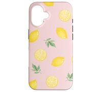 Lemon Pastel Pattern Stylish Trendy Summer Tropical Case for iPhone 16