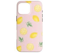 Lemon Pastel Pattern Stylish Trendy Summer Tropical Case for iPhone 16 Pro Max