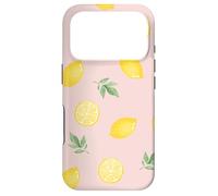 Lemon Pastel Pattern Stylish Trendy Summer Tropical Case for iPhone 17 Pro