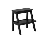 Lemon Pavilion Furniture Addie Stool - Pine - L39 x W43 x H45 cm - Black - Flat Pack Lemon Pavilion Furniture Black