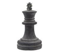 Lemon Pavilion Furniture and Decor Amalfi King Chess Piece - Ceramic - L16 x W16 x H28 cm - Grey Lemon Pavilion Furniture and Decor Grey