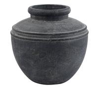 Lemon Pavilion Furniture and Decor Amalfi Water Pot - Ceramic - L31 x W31 x H29 cm - Grey Lemon Pavilion Furniture and Decor Grey