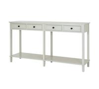 Lemon Pavilion Furniture and Decor Belmont Collection 4 Drawer Console Table - L40xW160xH86 cm - White Lemon Pavilion Furniture and Decor White