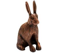 Lemon Pavilion Furniture and Decor Cast Aluminium Hare Candle Holder, L9.5 x W10 x H18 cm, Antique Copper Lemon Pavilion Furniture and Decor Copper