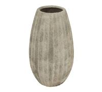 Lemon Pavilion Furniture and Decor Catania Medium Olpe Vase - Ceramic - L18 x W18 x H31 cm - Light Grey Lemon Pavilion Furniture and Decor Grey