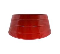 Lemon Pavilion Furniture and Decor Christmas Tree Skirt - Iron - L67 x W67 x H26 cm - Red Lemon Pavilion Furniture and Decor Red