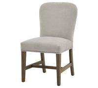 Lemon Pavilion Furniture and Decor Cobham Dining Chair - Fabric/Wood - L51 x W64 x H92 cm - Grey Lemon Pavilion Furniture and Decor Grey