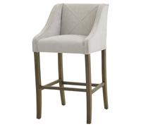 Lemon Pavilion Furniture and Decor Epsom Barstool - Wood - L58 x W57 x H104 cm - Grey Lemon Pavilion Furniture and Decor Grey