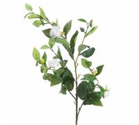 Lemon Pavilion Furniture and Decor Gardenia Stem Artificial Plant - L10 x W45 x H90 cm - Cream in Beige Lemon Pavilion Furniture and Decor Beige
