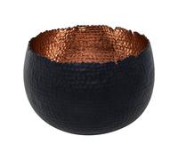 Lemon Pavilion Furniture and Decor Hammered Bowl Planter - Iron - L30 x W30 x H21 cm - Black Lemon Pavilion Furniture and Decor Black