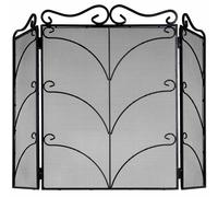 Lemon Pavilion Furniture and Decor Heavy Large Ornate Fire Screen, Metal/Steel, L2 x W85 x H75 cm, Black Lemon Pavilion Furniture and Decor Black