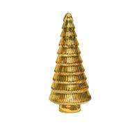 Lemon Pavilion Furniture and Decor Juniper Tree Christmas Decorations - Glass - L18 x W18 x H41 cm - Gold Lemon Pavilion Furniture and Decor Gold