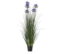 Lemon Pavilion Furniture and Decor Large Agapanthus Plant in Pot - Plastic - Height 120 cm - Blue Lemon Pavilion Furniture and Decor Blue