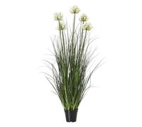 Lemon Pavilion Furniture and Decor Large Agapanthus Plant in Pot - Plastic - Height 120 cm - White Lemon Pavilion Furniture and Decor White