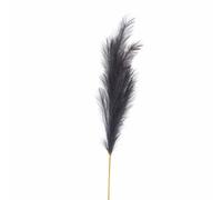 Lemon Pavilion Furniture and Decor Large Faux Pampas Grass Stem Artificial Plant - Grey Lemon Pavilion Furniture and Decor Grey