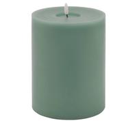 Lemon Pavilion Furniture and Decor Luxe Collection Melt Effect LED Candle, Wax, L15 x W15 x H20 cm, Sage in Light Green Lemon Pavilion Furniture and Decor Light Green