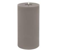 Lemon Pavilion Furniture and Decor Luxe Collection Melt Effect LED Candle, Wax, L15 x W15 x H30 cm, Grey Lemon Pavilion Furniture and Decor Grey