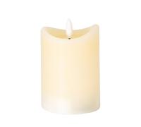 Lemon Pavilion Furniture and Decor Natural Glow 2.75x4 Melted LED Candle - Plastic - L7xW7xH10 cm - Cream Lemon Pavilion Furniture and Decor Cream