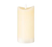 Lemon Pavilion Furniture and Decor Natural Glow 2.75x6 Melted LED Candle - Plastic - L7xW7xH15 cm - Cream Lemon Pavilion Furniture and Decor Cream
