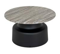 Lemon Pavilion Furniture and Decor Oura Round Coffee Table - Metal - L72 x W72 x H40 cm - Black Lemon Pavilion Furniture and Decor Multicolor