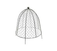 Lemon Pavilion Furniture and Decor Outdoor Wire Netted Plant Protector - Mild Steel - L36xW36xH48cm Zinc in Silver Lemon Pavilion Furniture and Decor Silver