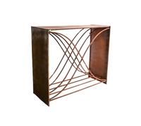 Lemon Pavilion Furniture and Decor Outdoor X shape Log Storage - L38 x W100 x H88 cm - Rust in Brown Lemon Pavilion Furniture and Decor Brown