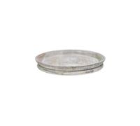 Lemon Pavilion Furniture and Decor Padstow Candle Tray - Wood - L28 x W28 x H3.5 cm - White Wash Lemon Pavilion Furniture and Decor White