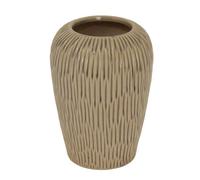 Lemon Pavilion Furniture and Decor Pallida Collection Medium Fleck Vase - L18 x W18 x H24 cm - Brown in Light Tan Lemon Pavilion Furniture and Decor Light Tan