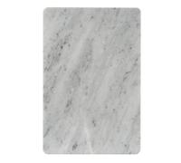 Lemon Pavilion Furniture and Decor Rectangular Marble Serving Board - Stone - L20 x W30 x H1 cm - White Lemon Pavilion Furniture and Decor White