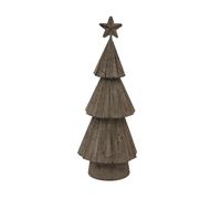 Lemon Pavilion Furniture and Decor Rustic Bough Christmas Tree with Star - Metal - L6xW8xH23 cm in Brown Lemon Pavilion Furniture and Decor Brown