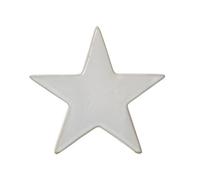 Lemon Pavilion Furniture and Decor Small Standing Star Decoration - Ceramic - L4 x W13 x H12 cm - White Lemon Pavilion Furniture and Decor White