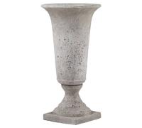 Lemon Pavilion Furniture and Decor Stone Effect Urn Planter - Ceramic - L31 x W31 x H61 cm in Grey Lemon Pavilion Furniture and Decor Grey