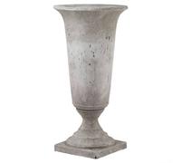 Lemon Pavilion Furniture and Decor Tall Stone Effect Urn Planter - Ceramic - L41 x W41 x H82 cm in Grey Lemon Pavilion Furniture and Decor Grey