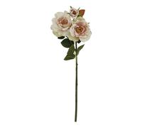 Lemon Pavilion Furniture and Decor The Natural Garden - Palest Blush Tea Rose, Single Stem Flower, H60 cm in Pink Lemon Pavilion Furniture and Decor Pink