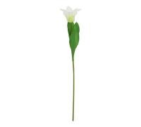 Lemon Pavilion Furniture and Decor The Natural Garden Parrot Tulip - Artificial Flower Single Stem in White Lemon Pavilion Furniture and Decor White