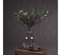 Lemon Pavilion Furniture and Decor Viburnum Berry Artificial Plant - Plastic - L11 x W11 x H80 cm - Blue Lemon Pavilion Furniture and Decor Blue