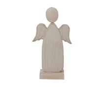 Lemon Pavilion Furniture and Decor Whitewashed Rustic Angel Decoration - Wood - L4 x W10 x H17 cm - White Lemon Pavilion Furniture and Decor White