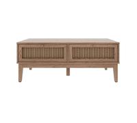 Lemon Pavilion Furniture Bordeaux Coffee Table - MDF - L50 x W110.2 x H43.2 cm - Oak in Brown | Size: 1 Pack Lemon Pavilion Furniture Brown 1 Pack