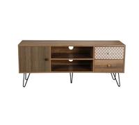 Lemon Pavilion Furniture Casablanca TV Media Unit - Wood - L39 x W120 x H50 cm - Brown | Size: 1 Pack Lemon Pavilion Furniture Brown 1 Pack