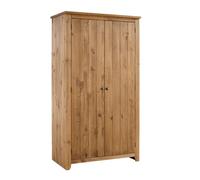 Lemon Pavilion Furniture Havana 2 Door Wardrobe - Pine - L57 x W103 x H186 cm - Pine in Brown | Size: 1 Pack Lemon Pavilion Furniture Brown 1 Pack